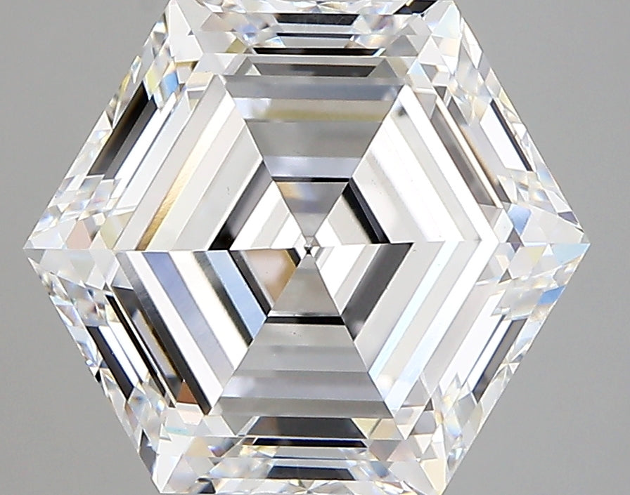 HEXAGON lab grown diamond 4.70ct D/vvs2