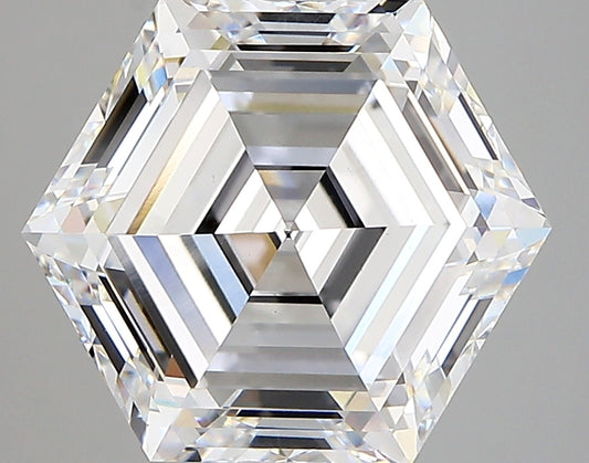 HEXAGON lab grown diamond 4.70ct D/vvs2