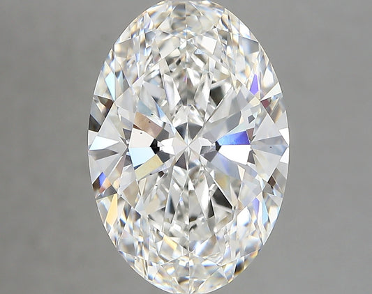 OVAL lab grown diamond 4.50ct F/vs1