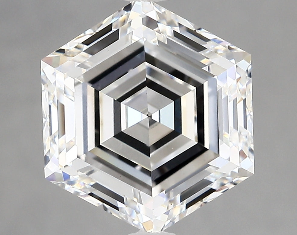 HEXAGON lab grown diamond 4.60ct E/vvs2