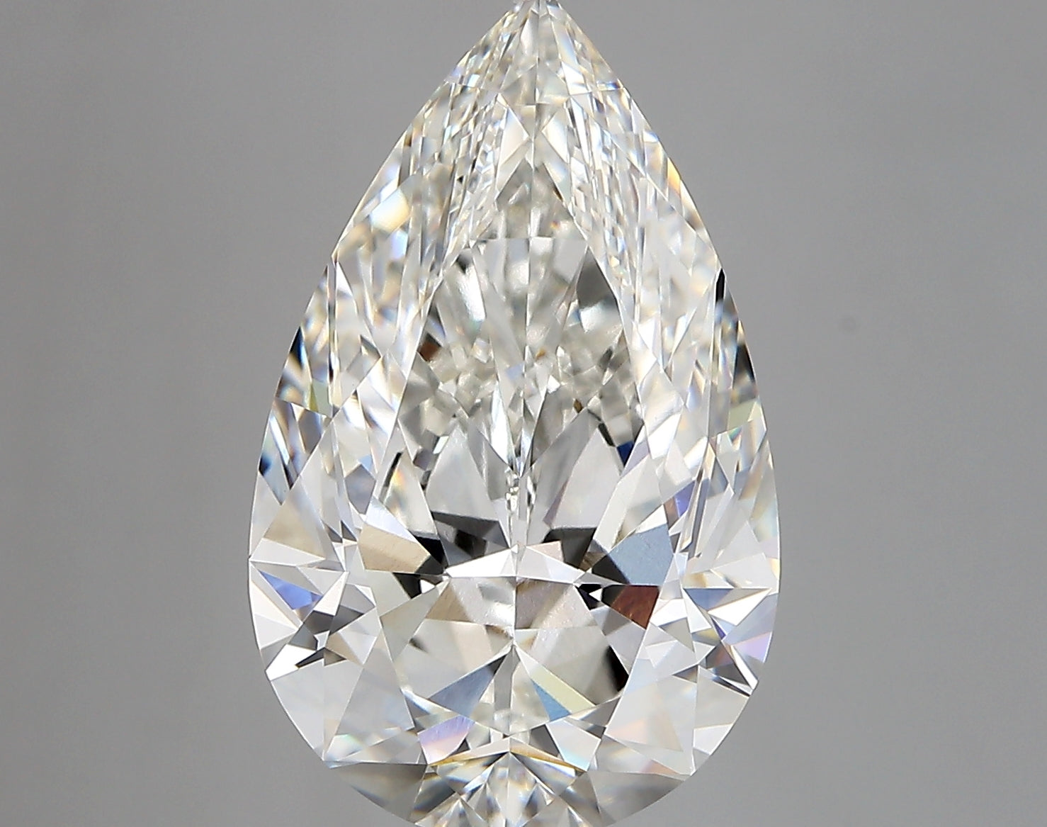 PEAR lab grown diamond 7.08ct G/vvs2