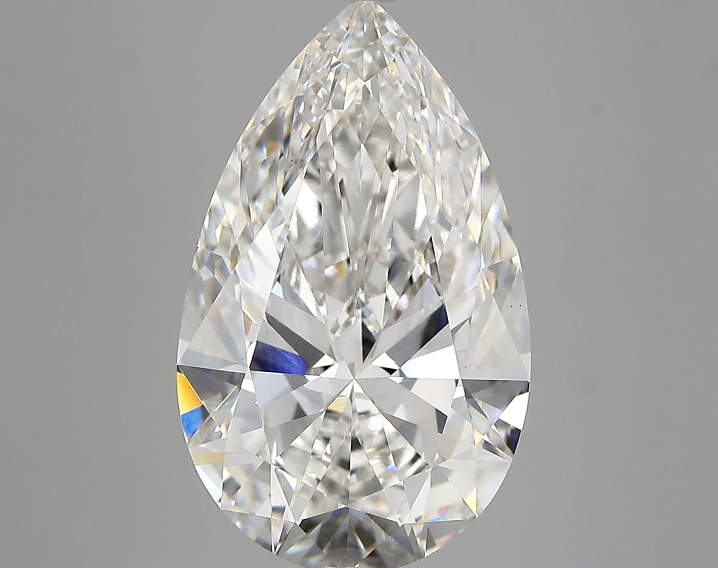 PEAR lab grown diamond 6.59ct F/vs1