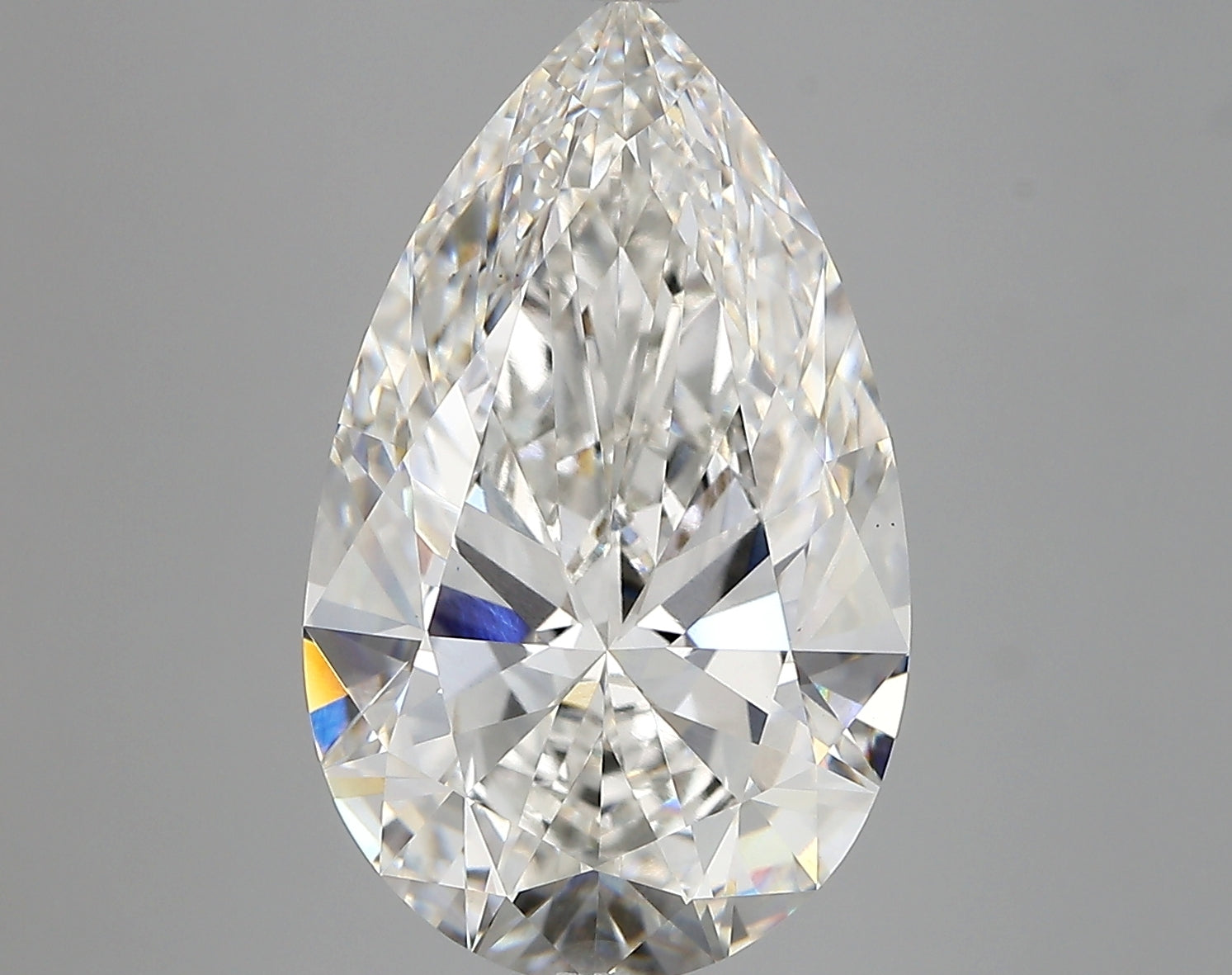 PEAR lab grown diamond 6.59ct F/vs1