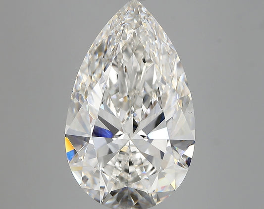 PEAR lab grown diamond 6.59ct F/vs1