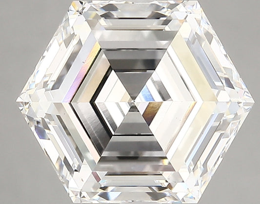 HEXAGON lab grown diamond 5.15ct D/vs1