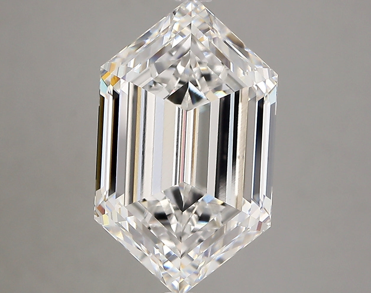 LONG HEXAGON lab grown diamond 5.05ct D/vvs2
