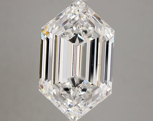 LONG HEXAGON lab grown diamond 5.05ct D/vvs2