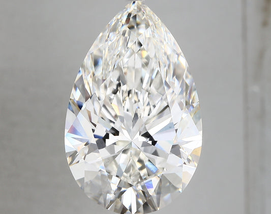 PEAR lab grown diamond 12.56ct F/vs1