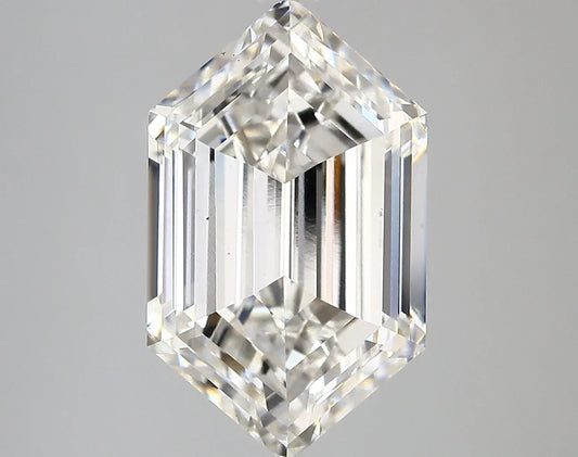 Lab Grown Diamond – LONG HEXAGON – 6.04 ct – G/vs1 – IGI - The Lab Jewelry
