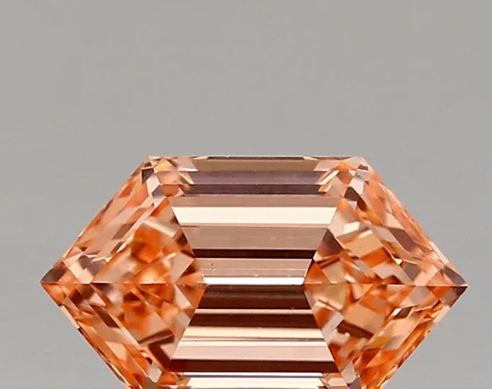 Lab Grown Diamond – HEXAGON – 1.18 ct – FANCY VIVID PINK/vvs2 – IGI - The Lab Jewelry