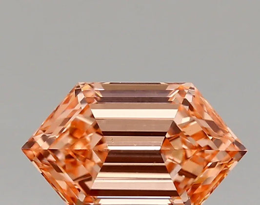 Lab Grown Diamond – HEXAGON – 1.18 ct – FANCY VIVID PINK/vvs2 – IGI - The Lab Jewelry